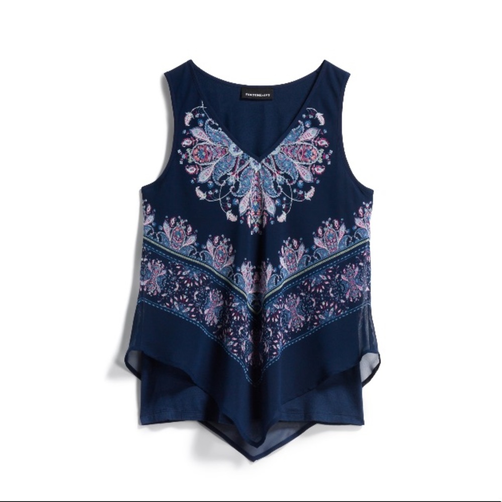 Raines Handkerchief Hem Top